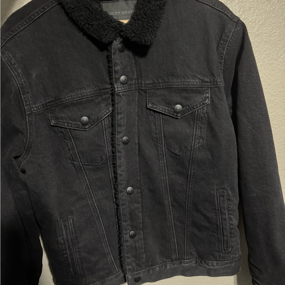 Lucky Brand Men's Charcoal Denim Jacket